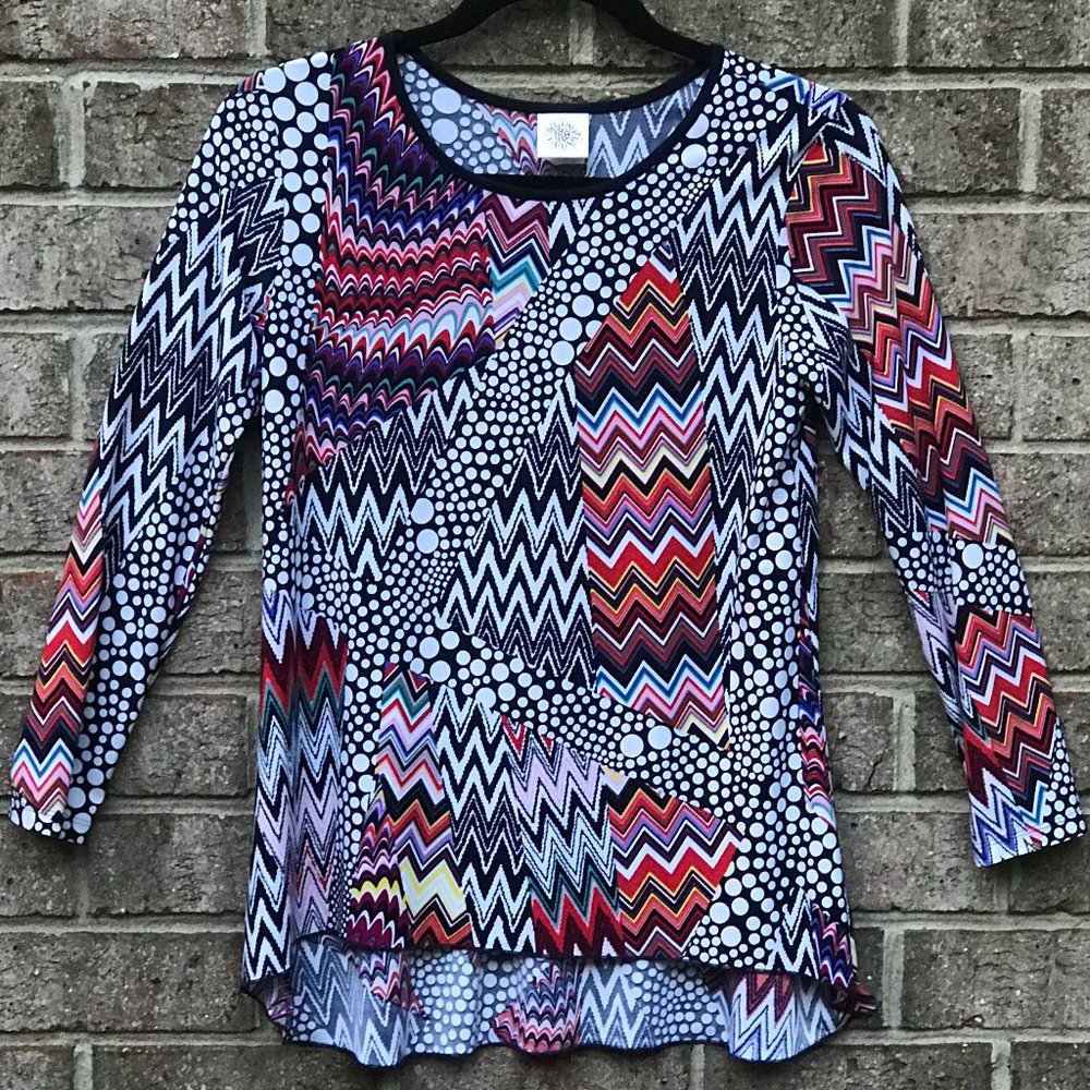 DAISY JANE Boutique Kaleidoscope Boho Hippie Top